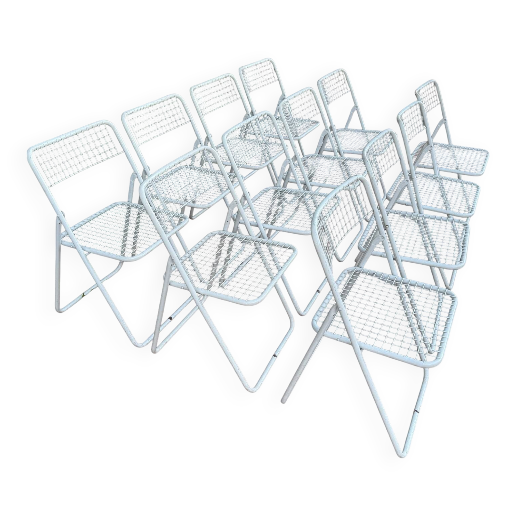 Ted Net Folding Chairs by Niels Gammelgaard for IKEA, 1970s, Set of