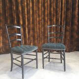 Paire de chaises Charivari vertes
