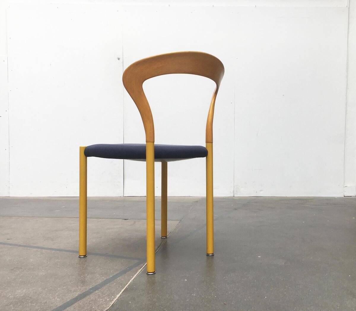 Stackable chairs and table German Lotus by Hartmut Lohmeyer for Kusch+Co, set of 3.