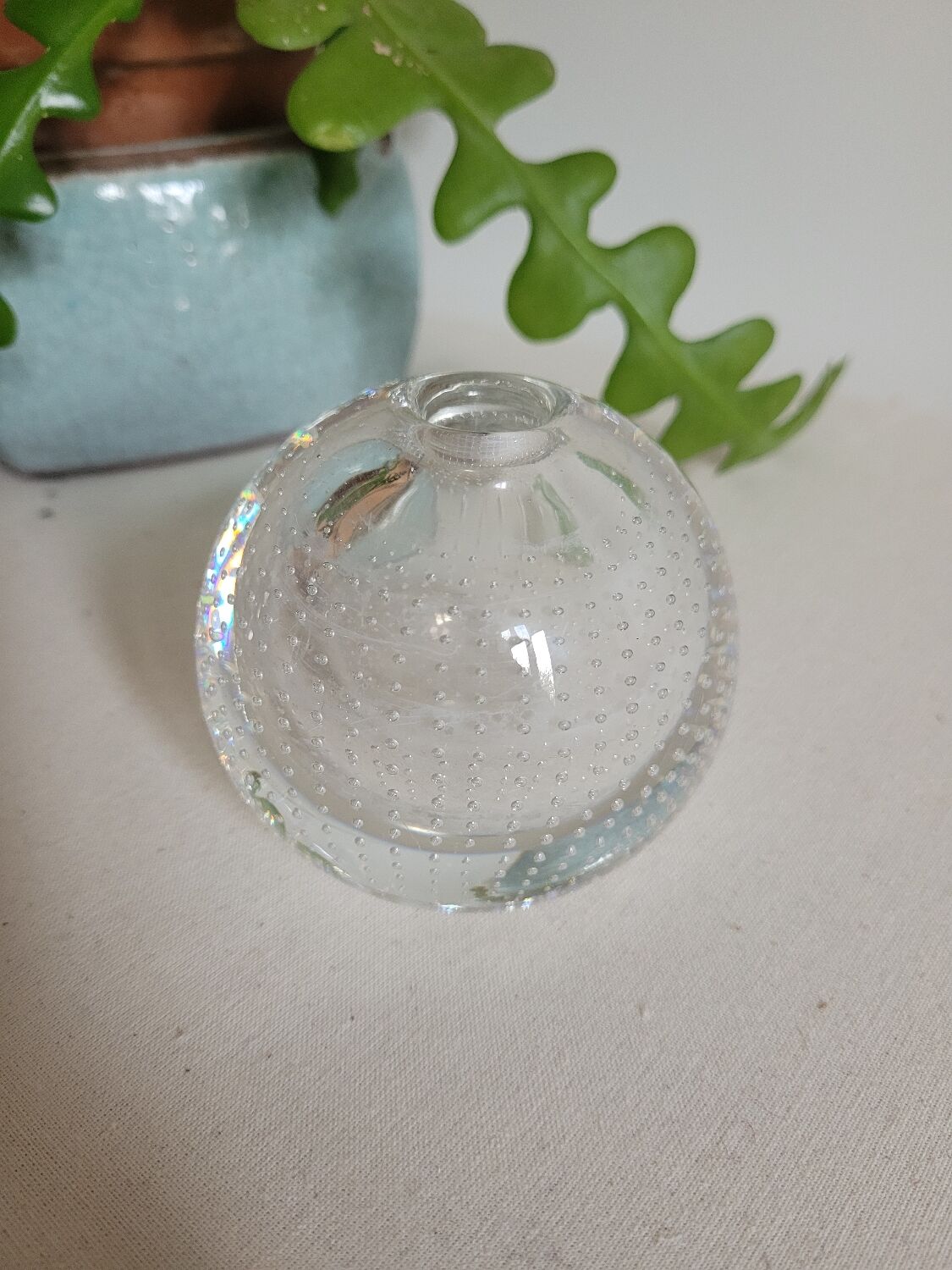 Round crystal vase AD Copier Spijkervaas