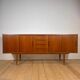 Danish four-drawer teak sideboard, 1960s