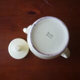 Cafetière jaune en céramique vintage