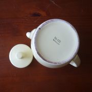 Cafetière jaune en céramique vintage