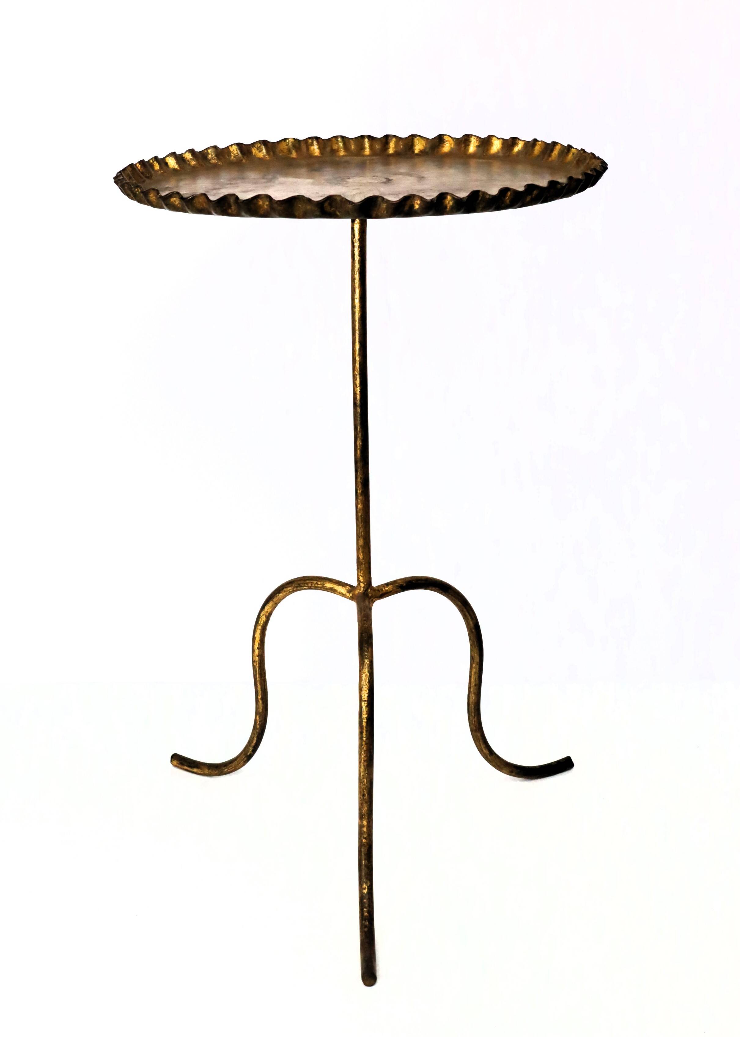 Golden metal Martini table 1950