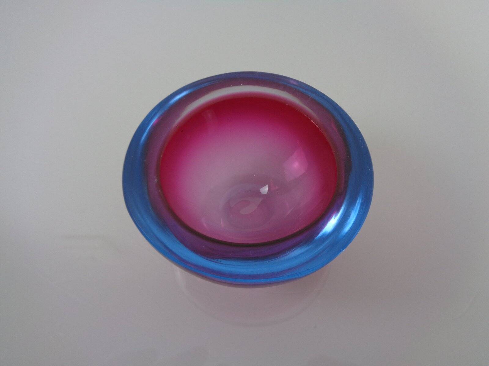 Sommerso Murano Glass Ashtray, Italy, 1960s