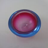 Sommerso Murano Glass Ashtray, Italy, 1960s