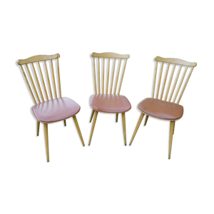 Trio de chaises bistrot Baumann