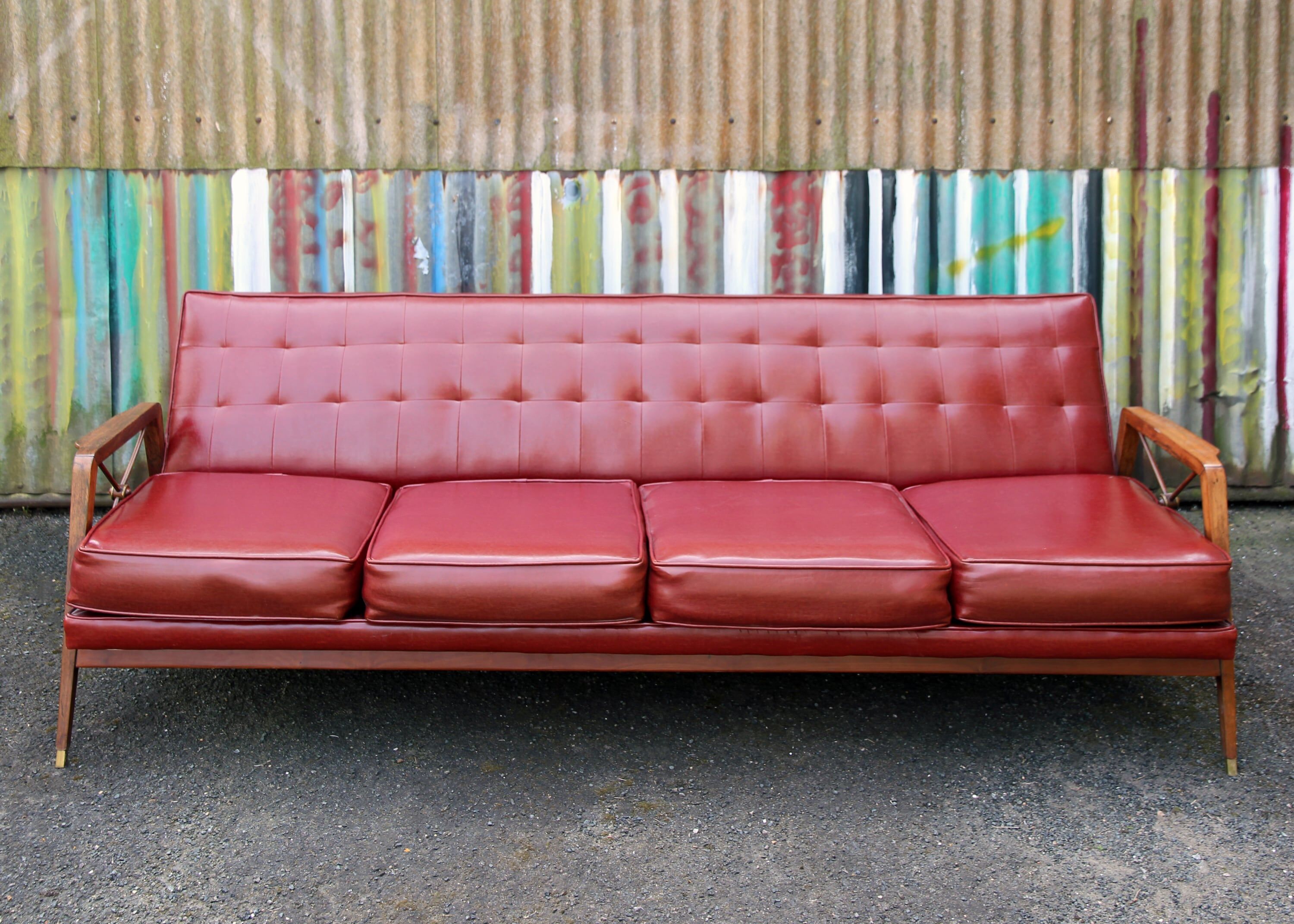 60s Brazilian Sofa by Moveis Cavallaro, Sao Paulo