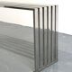 Console Eichholtz Carlisle en acier inoxydable poli