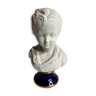 Porcelain biscuit bust, child, Alexandre Brongniart after Houdon