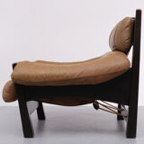 Gerard Van Der Berg Leather Lounge Chair, 1970s