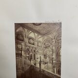Photo Stairs of the Vienna Opera 19th century albumen laminated cardboard