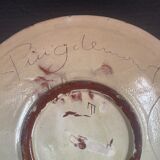 Catalan ceramic dish puigdemont fish earth enamel varnished fish