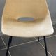 A barrel chair by Pierre Guariche, Steiner, vintage beige fabric, 1950.
