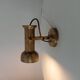 Pair of vintage wall sconces CVL in solid gold brass.
