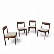 4 Scandinavian teak dining chairs / 1970s