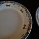 Series of six flat plates in BV ceramic South East earthenware