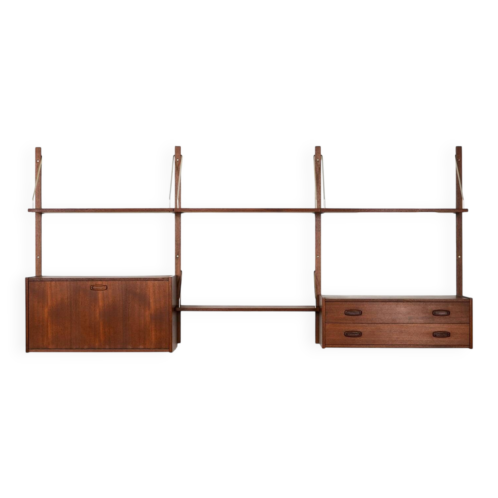 Teak shelving unit, Danish design, 1960s, manufactured in Denmark