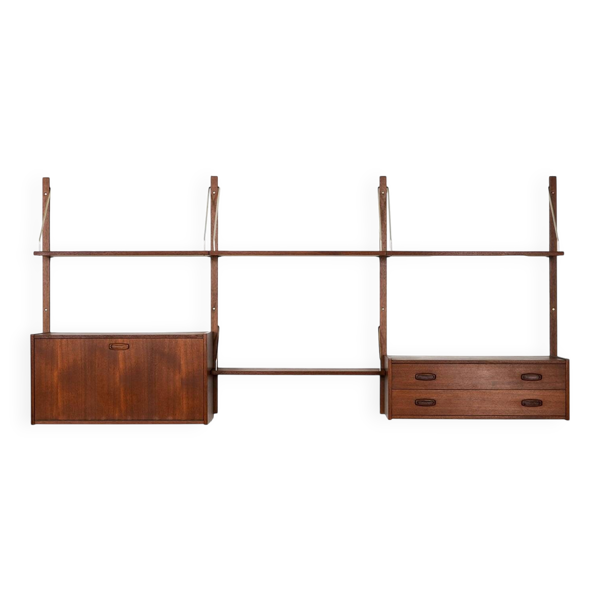 Étagère en teck, design danois, années 1960, fabriquée au Danemark