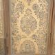 Screen 4 fronts of Indian wood and fabrics and silk at the end of the 19th century
