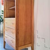 60s bookcase chest of drawers