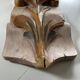 Panneau ancien en bois sculpté au décor de feuillage