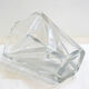 Crystal vase, triangle relief