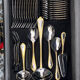 Varaguen 70-piece 23-carat gold-plated cutlery set