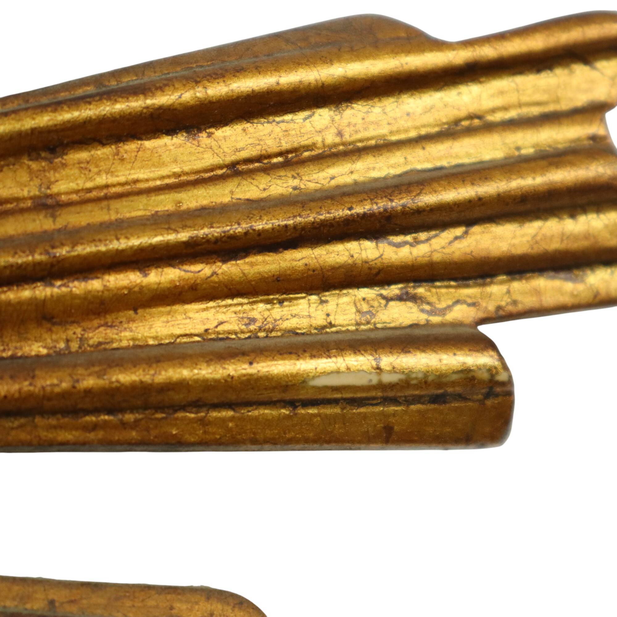 Large Sun Mirror Gold Leaf Gilded Sunburst Mirror 54cm