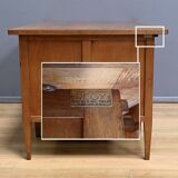 Solid oak pedestal desk, Régy establishments – 1940