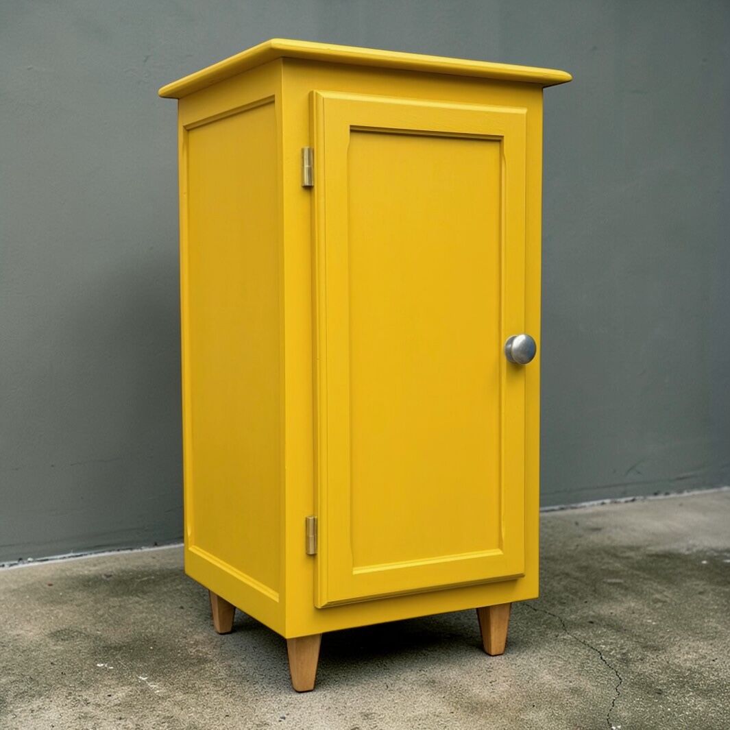 Art Deco yellow ochre Parisian buffet