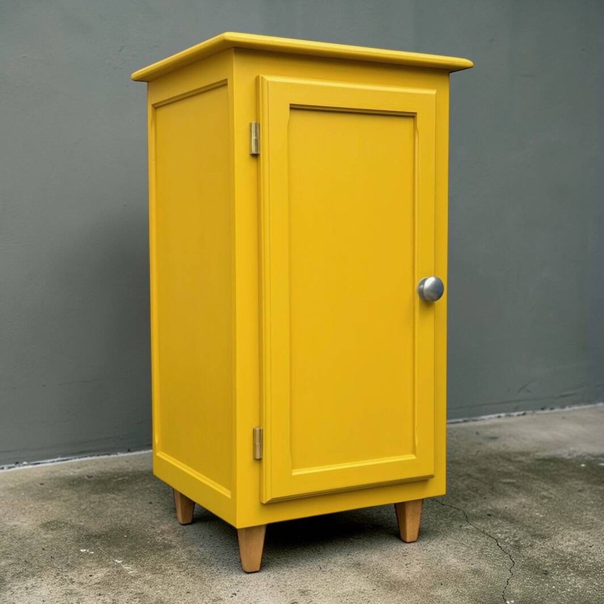 Buffet parisien art déco ocre jaune