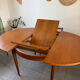 Table ronde scandinave extensible en teck