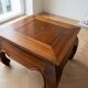 Traditional brown wooden coffee table