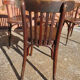 Set of 4 bistro chairs in curved wood Thonet