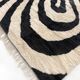 Moroccan berber carpet m'rirt ecru and black 3,43x2,39m