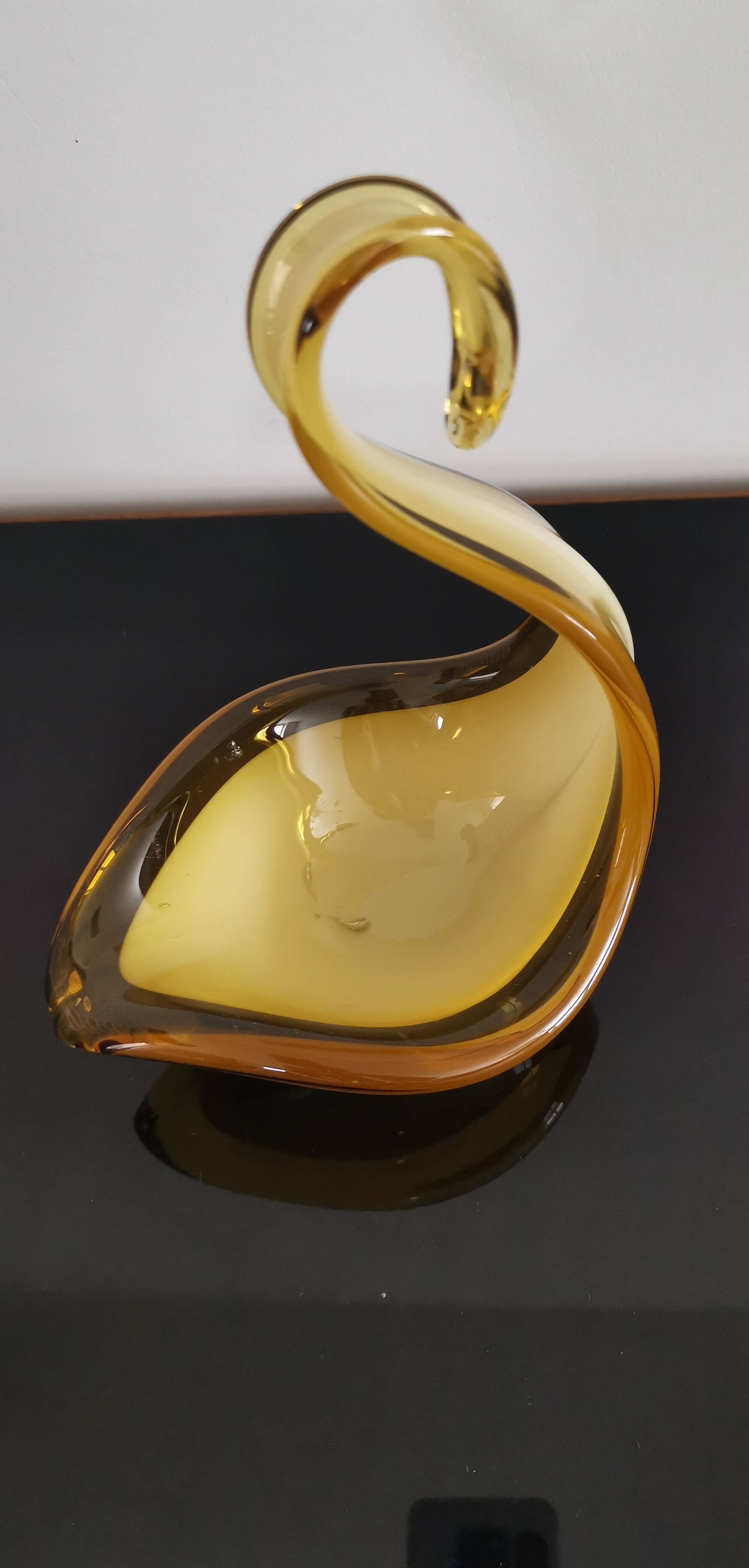 Swan pocket tray in Murano glass
