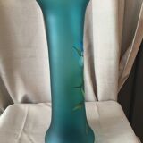 Vase made of glass paste with iris decoration