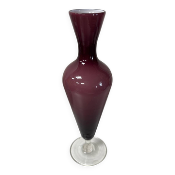 Vintage purple opaline vase