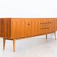 1960s walnut grand buffet, manufacturer Royal Sweden.