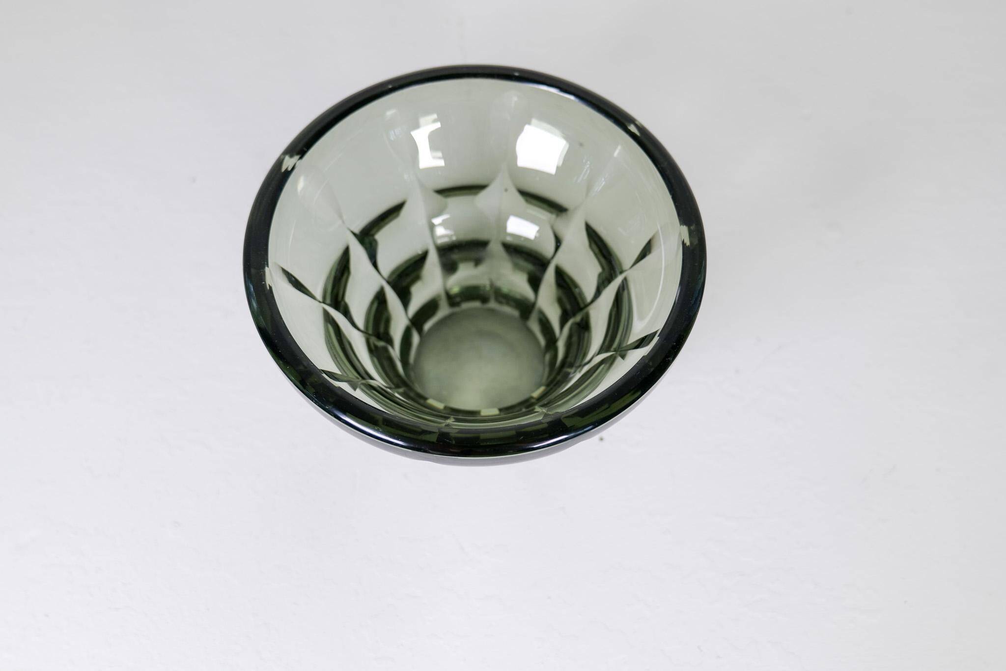 Art Deco glass bowl Sweden 1930s