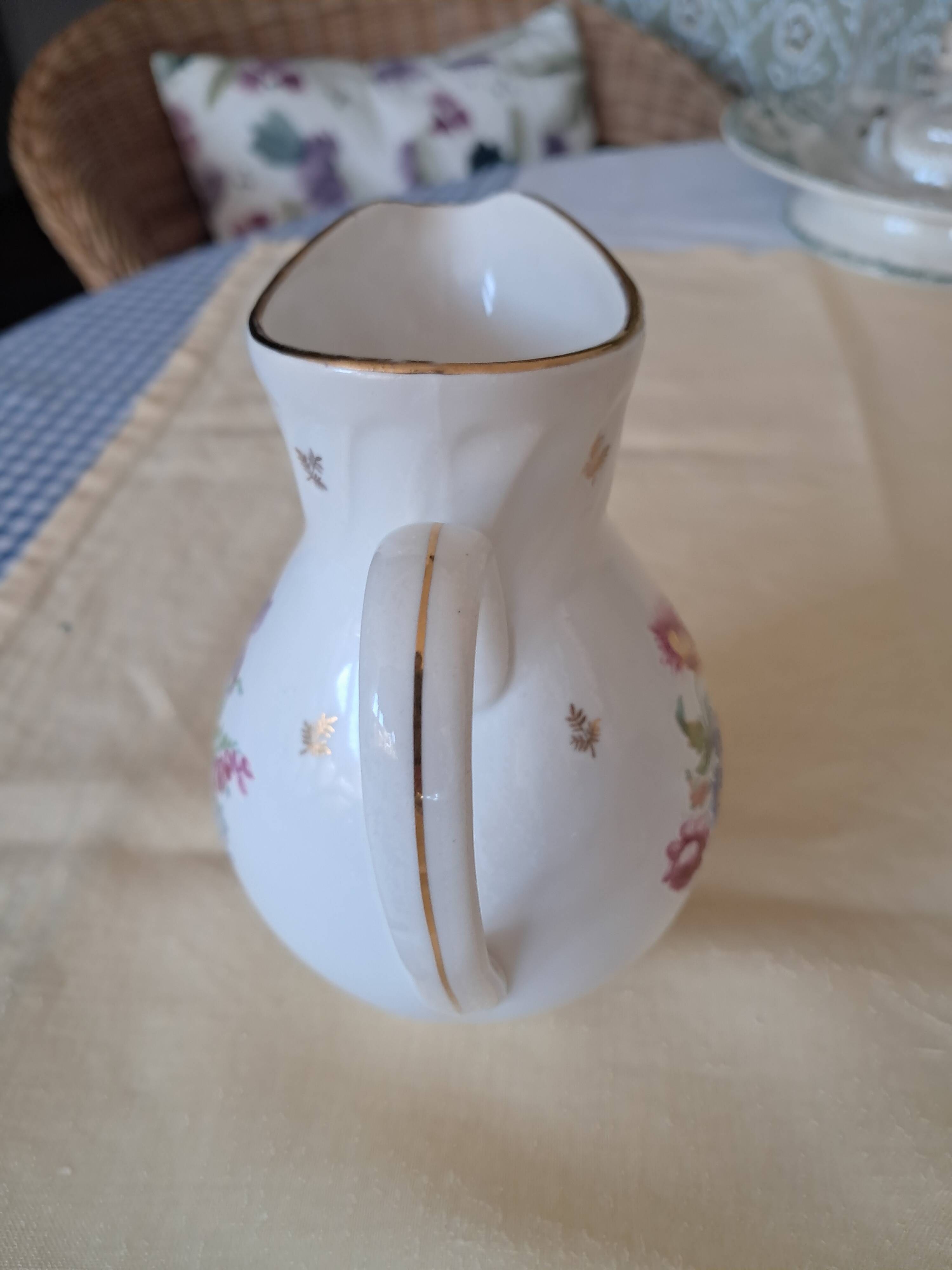 Vintage ceramic milk jug from Gien