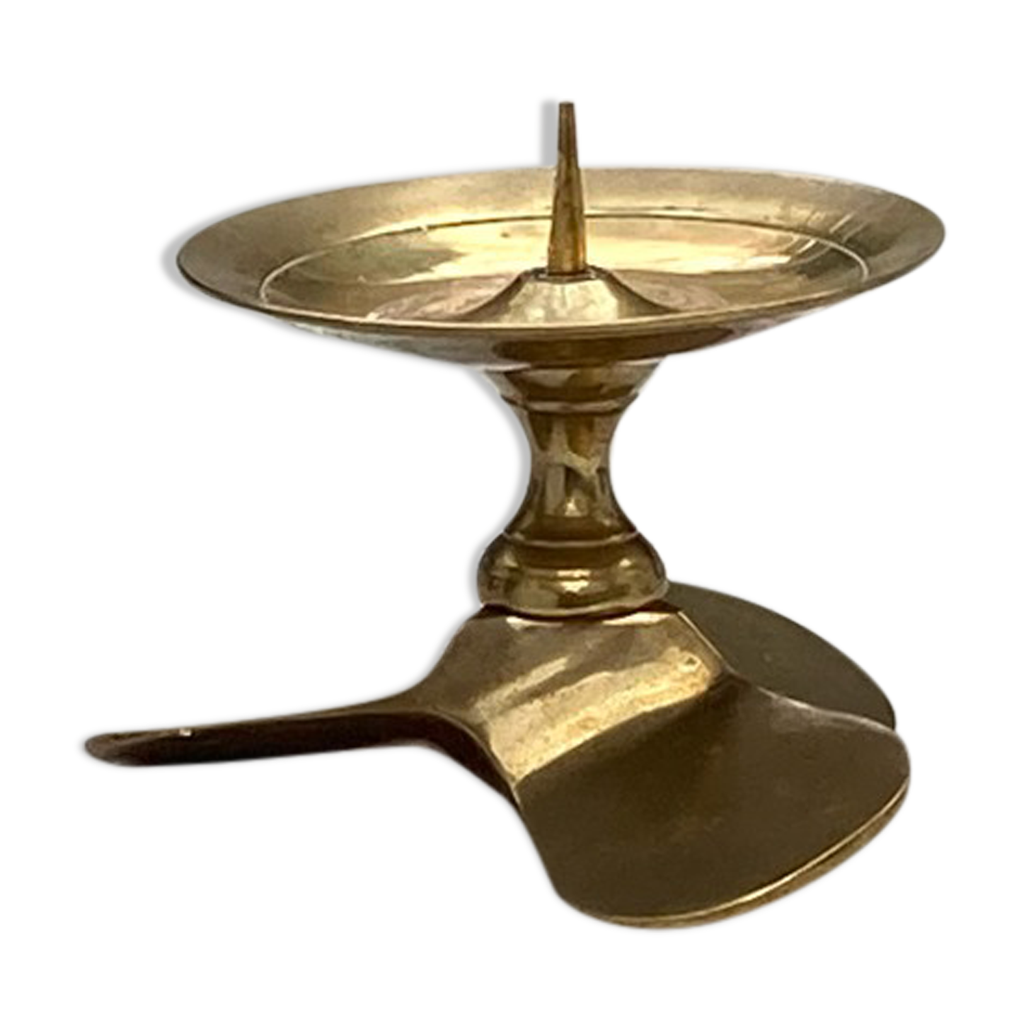 Old helix-shaped candle holder