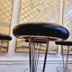 Piet Hein, bar stools, 3 available. Scandinavian / Danish Modern, Fritz Hansen.