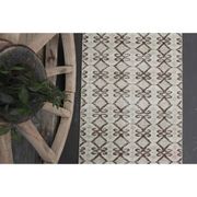 1970s Turkish Hand-Knotted Wool Cotton Beige Runner Rug 70x262