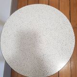 Wooden and formica tripod coffee table