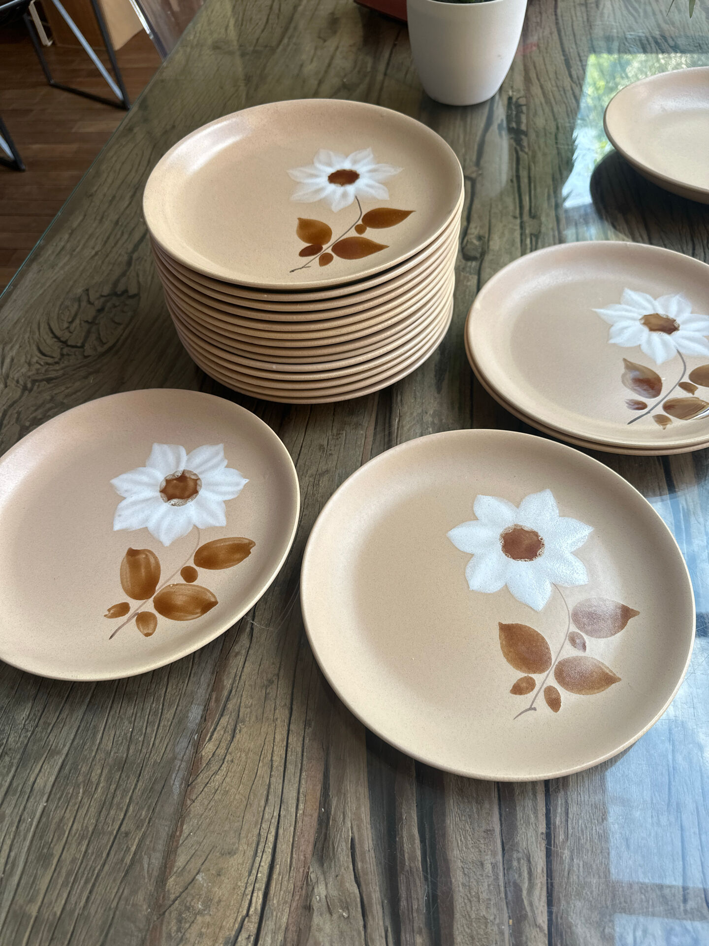 Handmade stoneware plate