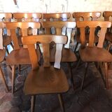 Lot of 14 vintage bistro chairs