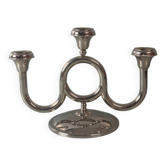 Vintage chrome candlestick