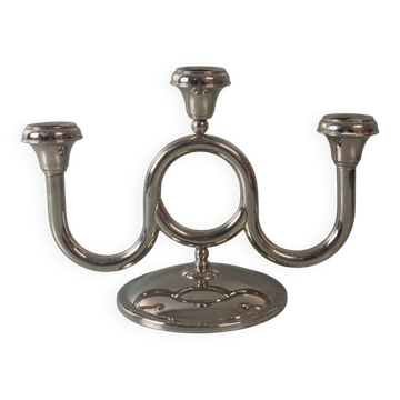 Vintage chrome candlestick